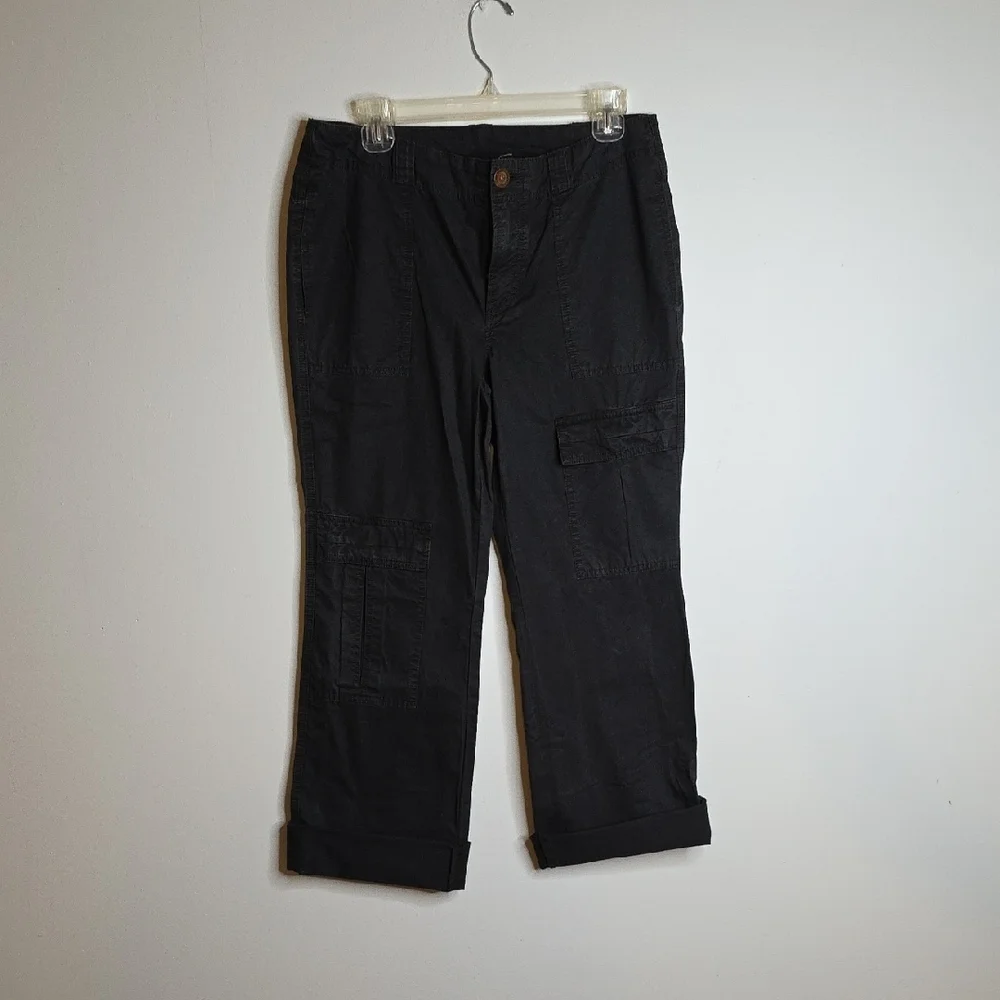 Free People Black Cargo Pants- URBAN OUTFITTERS Sz 6